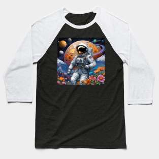 Trippy Astronaut Dreamscape – Cosmic Odyssey 2 Baseball T-Shirt